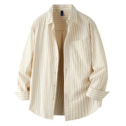 Men Cotton Linen Casual Commute Loose Long Sleeve Simple Fashion Stripe Shirt Male Vintage Fashion Plus Size Shirts Clothes