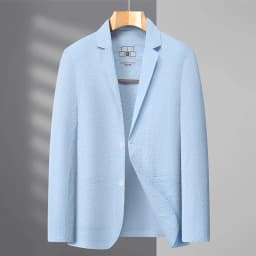 Men's Premium Blazer Top Spring New Summer Solid Color Cool Business Casual Sun Protection Jacket Minimalist Office Urban Wear