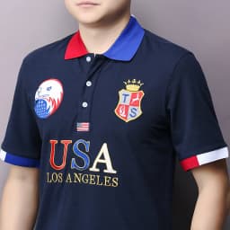New Arrivals Polo Shirt Men Short Sleeved California of USA Embroidery White Eagle Golf Wear Collar T-shirt Plus US Size XS-7XL
