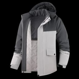 Winter Man Thicken Waterproof Outdoor Jacket Men Sport Windproof Detachable Hat Jackets Man Multi Pocket Work Safari Windbreaker