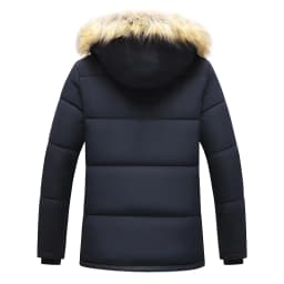 Men Winter New Windproof Fleece Warm Thick Jacket Parkas Coat Men Fashion Hooded Fur Collar Jacket Classic Casual Parka Men