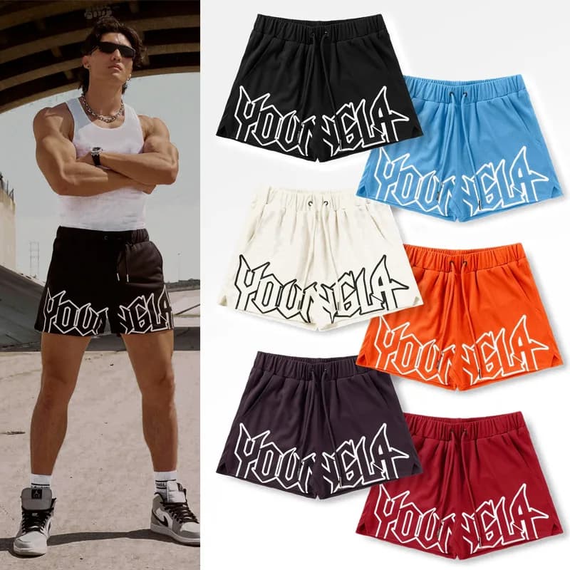 2025 Summer New Men Shorts Casual Sports shorts Fitness Exercise Beach Shorts Breathable Mesh Shorts Jogger Men's Brand shorts