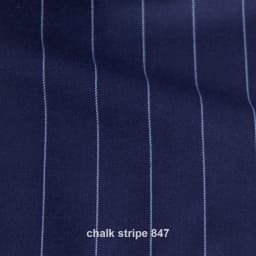 Mens Chalk Stripe Suit Custom Made Light Navy Blue Mens Striped Suit With Ticket Pocket,Tailored Single Breasted Suit Peak Lapel