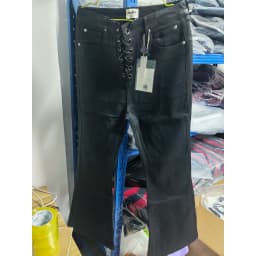 Vintage Batik Coating Black Slim Fit Flare Jeans Elasticity Stretch Ribbon Y2k Streetwear Casual Skinny Bell Bottom Jeans
