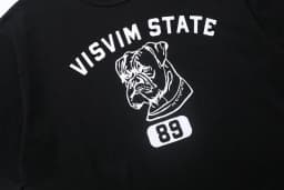 VISVIM Dog Digit 89 Print T Shirt Collar Stitch Box Label Tee Men Women High Quality Loose Short Sleeve Office Commuter Tops Tee