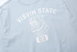 VISVIM Dog Digit 89 Print T Shirt Collar Stitch Box Label Tee Men Women High Quality Loose Short Sleeve Office Commuter Tops Tee