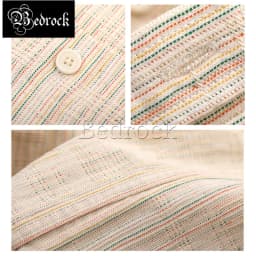 MBBCAR American style vintage 100% cotton beige shirts for men 4 yarn-dyed simple one wash casual Men's shirts and blouses 9236