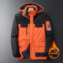 2026 9XL Mens Winter Jacket Fleece Lining Zip Hood Warm Parka Male Large Size Waterproof Big Extra Plus 8XL Windbreaker Mountain