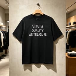 26SS Visvim Stitch Box Label T Shirt Japan Men Women High Quality Simple Print Label Short Sleeve Loose T-shirt Tops Tee