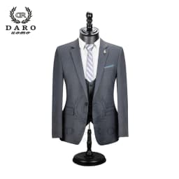2026 DR DARO UOMO Men Suits Slim Fit for Business Work and Wedding Wear 3Pcs Set DRV6158