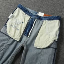 Summer New American Retro Heavyweight Denim Cargo Shorts Men's Fashion 100% Cotton Washed Make Old Straight Casual 5-point Pants