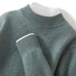 Seven Needle Thick Men's Sweater 100% Cashmere Half High Collar Pullover Autumn Winter Warm Long Sleeved Knitted Base Sweater