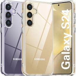 Jingjia Clear Protective Case For Samsung Galaxy S24 Ultra S23 FE S22 Plus Soft Silicone Shell A05 A15 A25 A35 A55 Back Cover