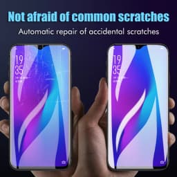 Reno12Pro Matte Hydrogel Film For OPPO Reno12 Pro Privacy Screen Protector Reno 12Pro Soft Anti Peeping HD Full Coverage Blue