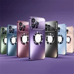 Luxury Titanium Metallic Color Matte Magnetic Case for iPhone 16 15 14 13 12 11 Pro Max Plus Case for Magsafe Wireless Charge
