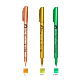 Color Metallic Markers Pen Paint Pens for Black Paper, Glass, Rock Painting, Halloween Pumpkin Scrapbook Album