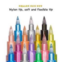 Color Metallic Markers Pen Paint Pens for Black Paper, Glass, Rock Painting, Halloween Pumpkin Scrapbook Album