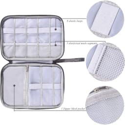 Electronics Organizer Bag Waterproof Carrying Pouch Travel Bag Universal Cable Organizer Electronics Storage Bag Accessories