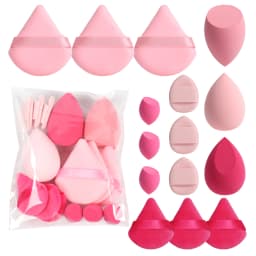 Spring 15 Cans, 3 Loose Powder Puffs & 3 Mini Loose Powder Puffs & 3 Mini Makeup Eggs & 3 Mini Air Cushion Puffs, Foundation Mix