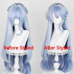 Anime Robin Cosplay Wig 96cm Long Blue Mixed Color Gradient Wigs Honkai Star Rail Wig Heat Resistant Synthetic Hair