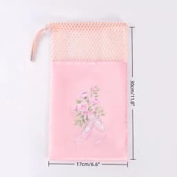 Portable Mesh Dance Bag Breathable Shoes Storage Pouch Girls Ballet Organizer Bags Shoe Pouches Bag Drawstring Dance Shoes Pouch