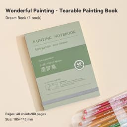 40sheets Mini Drawing Notebook Tearable Sketchbook Handbook 250G Thickened Paper Multiple Size Watercolor Graffiti Painting Book
