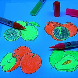 Colorful Luminous Pen Hand Painting DIY Glowing in the Dark Marker Pen Creative Student Personalized Luminous Graffiti