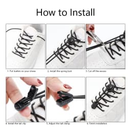 Men and Women No Tie Shoe Laces Spring Button Up Elastic Shoelaces Shoe Accessories Sneakers Classics Solid Color Shoelace