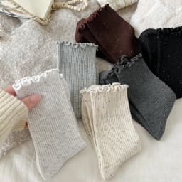 Woman Socks Autumn Winter New Solid Color Retro Frilly Ruffle Socks Female Casual Daily Preppy Style Japanese Crew Socks Girls