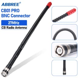 ABBREE 27MHz SMA-Female/SMA-Male/BNC Handheld Telescopic CB Antenna For Quansheng UV-K5 UV-K5(8) baofeng UV-K61 Walkie Talkie