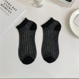 10Pairs Women's Solid Frill Trim Sock Soft & Lightweight Sweet Japanese Style Short Socks Comfortable Breathable Low Cut Sox
