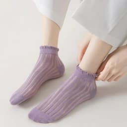 10Pairs Women's Solid Frill Trim Sock Soft & Lightweight Sweet Japanese Style Short Socks Comfortable Breathable Low Cut Sox