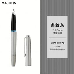 Limited MAJOHN B32 Metal Strive Piston Fountain Pen with Butterfly F Tip Iridium Writing Ink Pen PK JINHAO 59 School Supplies