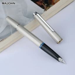 Limited MAJOHN B32 Metal Strive Piston Fountain Pen with Butterfly F Tip Iridium Writing Ink Pen PK JINHAO 59 School Supplies
