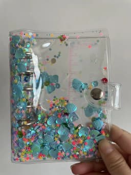 A7 Color transparent Colored Binder Only Cover Journal Sketchbook Accessories Diary Office Supplies