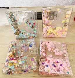 A7 Color transparent Colored Binder Only Cover Journal Sketchbook Accessories Diary Office Supplies