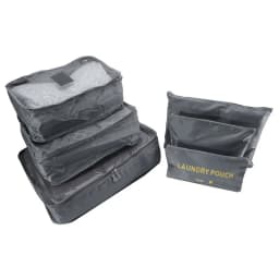 6 PCS Travel Storage Bag Set for Clothes Tidy Organizer Wardrobe Suitcase Pouch Travel Organizer Bag Case Shoes Packing Cube Bag