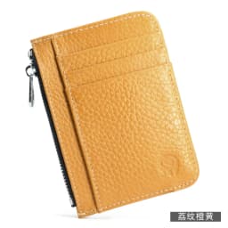 Small Men's Wallet Genuine Leather Credit Card Holder With Zipper Coin Pocket Mini Purse For Women Driver's License ID Slot