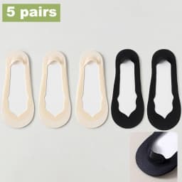 Women Socks Girl Lady Spring Summer Thin Ice Silk Non-slip Do Not Fall Off Sweat-absorbing Traceless Breathable Invisible Socks