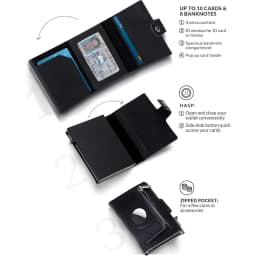 Rfid Credit Card Holder Men Wallets Luxury Thin Slim Cardholder Wallets for Airtag Air Tag Tracker Minimalist Fathers Day Choice