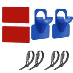 2PCS Swimming Pool Pipe Fixing Holder Support for Intex Above Ground Pool 30-38mm Hose Outlet Mount Bracket with Cable Tie Clamp