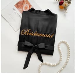 Bride To Be Team Bride Satin-Silk Robe Wedding Bridesmaid Robes Women Bridal Shower Bachelorette Party Gift Wedding Decor