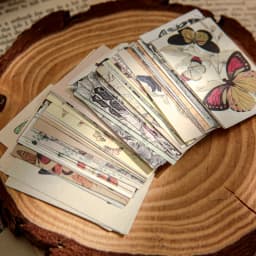 100pcs/book Dual-material Material Book Retro Memoir Series Mini 50 Pieces Non-repeatable Tear-off Handbook Decorative Paper