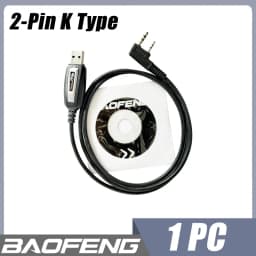 Baofeng USB Programming Cable UV-21 18Pro 17Plus V2 Quansheng UVK5 UVK6 TG-UV2 Programming Cable CD Software Radio Accessories