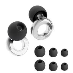 Quiet Ear Plugs for Noise Reduction – Super Soft, Reusable Hearing Protection for Sleep,Swim, Work 8 Ear Tips in XS/S/M/L