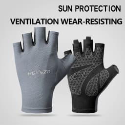 Professional Gym Fitness Breathable Anti-Slip Women Men Half Finger Summer Fishing Cycling Fingerless Gloves Female Bicycle Bike