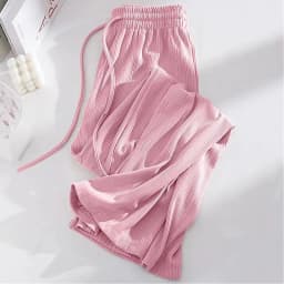 Summer Cool Ice Silk Straight Pants Women Fashion High Waist Wide Leg Trousers Female Solid Sagging Feeling Baggy Casual Pants