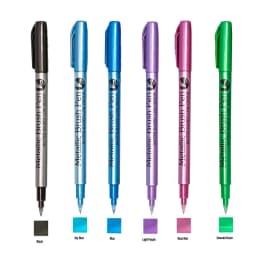 Metallic Markers Pens Color Silver Gold Paint Pens for Black Paper, Glass, Rock Painting, DIY Scrapbook Album