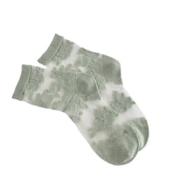 Women's Socks Spring Summer Thin Cotton Socks Lace Flower Silk Fairy Stockings Hollowed Out Breathable Fashion Socks Wholesales
