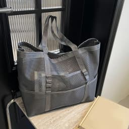 Hollow Large Capacity Makeup Storage Bag Women Multifunctional Mesh Shoulder Bag Travel Transparent Bag Beach Bags
